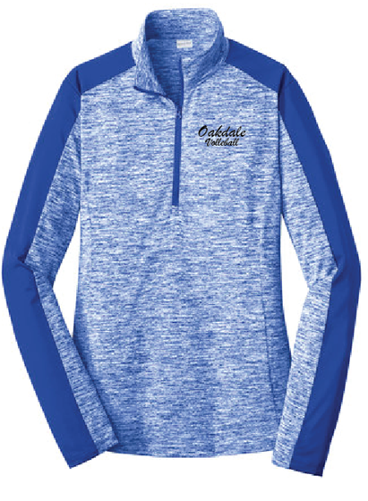 Picture of Sport-Tek® PosiCharge® Ladies Electric Heather Colorblock 1/4-Zip Pullover (LST397 )